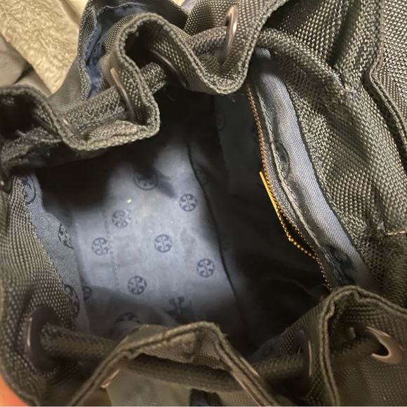 Tory Burch Limited Edition Classic Sunflower Backpack Used Few Time Navy Blue - Picture 5 of 5